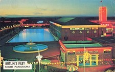 chrome postcard Butlins Filey