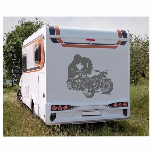 Biker love motorhome caravan - love,