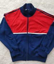 Adidas Originals 80's France Vintage Mens Track Jacket Hype Sweatshirt Navy Red