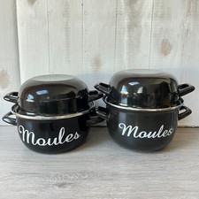 Enamel Mussel Cooking Pots x