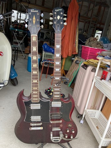 Teisco epiphone double neck - double,