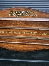 Antique E.G.Riley Limited Accrington Oak Snooker Score Board. C1920. £125