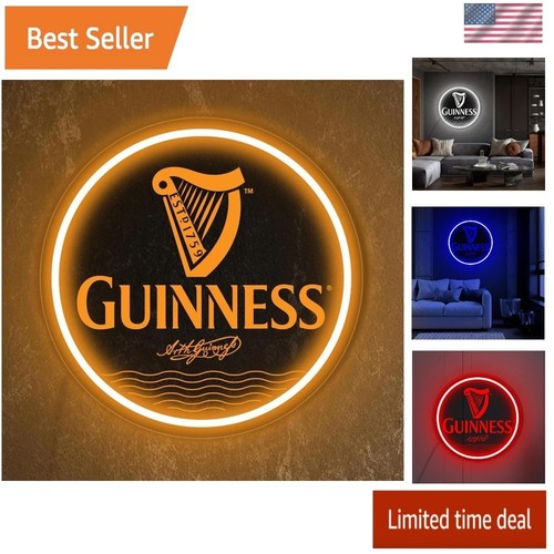 Guinness neon sign - beer, bar