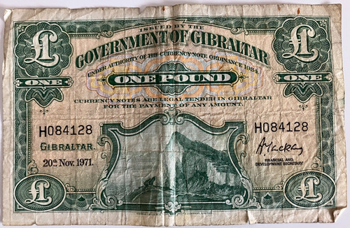Gibraltar one pound - one,