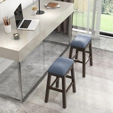 Set of 2 Bar Stools Counter