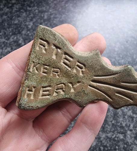 Antique horse brass noseband - brass,