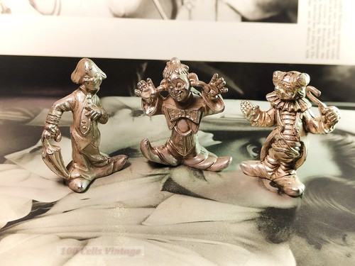 Pewter clowns set 3 - clowns-set, of