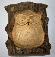 Single Owl Carved in Crocodile