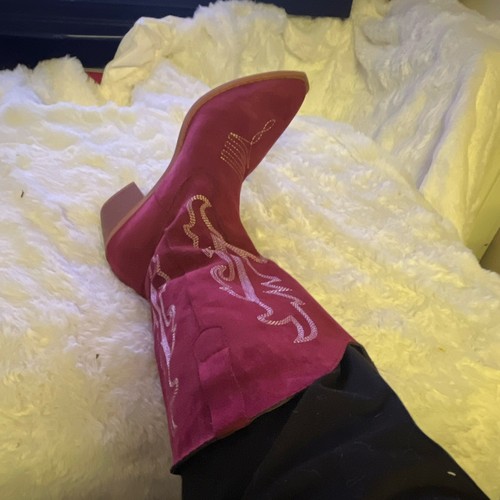 Women burgundy faux suede - women’s,