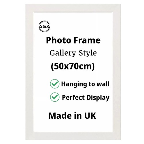50x70cm white wooden picture - 50x70cm,