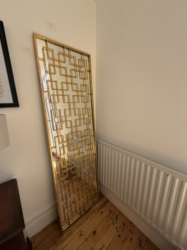 Gold oka geometric rectangular - gold,