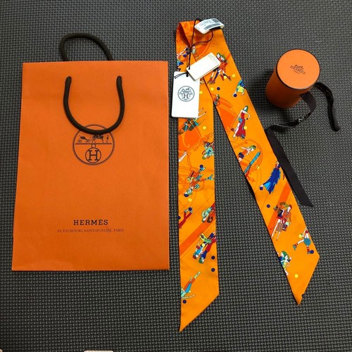Hermes scarf with tags box - tags,