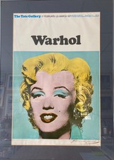 ANDY WARHOL signed Tate Gallery Poster ' Marilyn 'image 1971