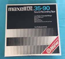 Maxell LN 35-90 7 inch Reel of Recording Tape in Original Box + Labels - Used