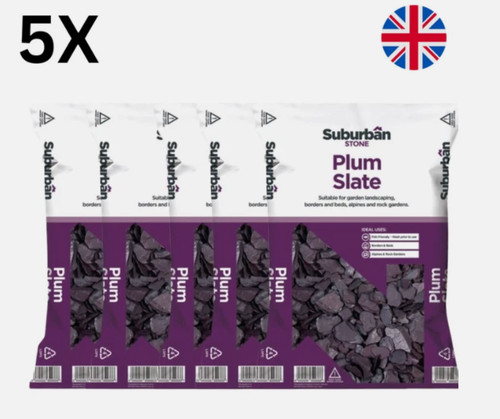 40mm plum slate chippings - 5,