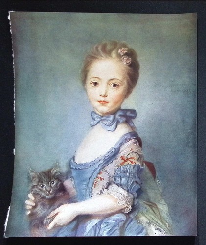 The girl with cat - a,