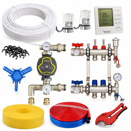 Wet underfloor heating kit - wet,