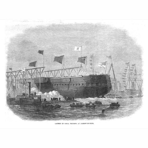 Jarrow launch hms triumph - launch, of