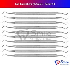 10 Pcs Set Of Ball Burnishers