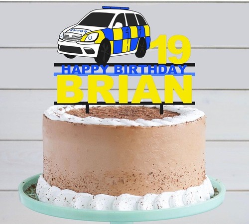 Police car birthday - police,