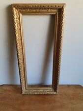 Antique ornate, gilt gesso frame decorative rectangular 