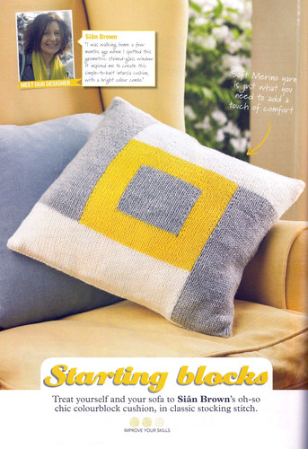 Knitting patterns cushion - knitting,