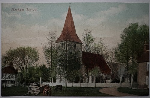 Bosham church postcard sussex - postcard,