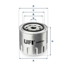 Oil filter Spin-on Filter 23.257.00 UFI for VOLVO LADA DAF INDIGO