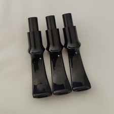 3pcs 9mm Ebonite vulcanizates mouthpieces Stem For Tobacco Smoking pipe DIY