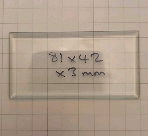 Bevelled carriage clock glass - carriage,