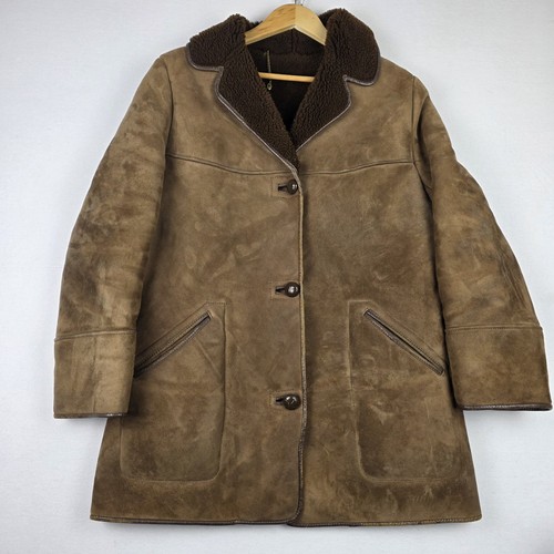 Vtg oakleaf sheepskin coat - vtg,