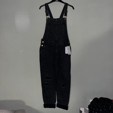 Kids M&S Black Dungarees Age