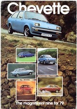 Vauxhall Chevette 1978-79 UK Market Foldout Brochure Saloon Hatch Estate FAIR