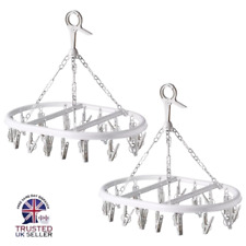 2x Oval Socks Dryer 20 Peg