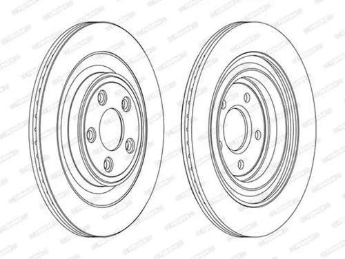 Brake disc vented ddf1703c - vented,