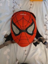 Spiderman Kids' Backpack Red/Black Marvel Rucksack Used But Good Condition