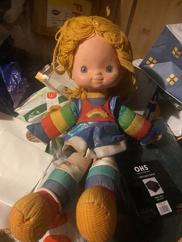 Rainbow brite cloth play doll - brite,