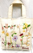 HARRODS Small Multicoloured with Plant Theme Shopper/Lunch Bag - CG BA2