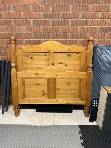 Solid pine single bed frame - bed,