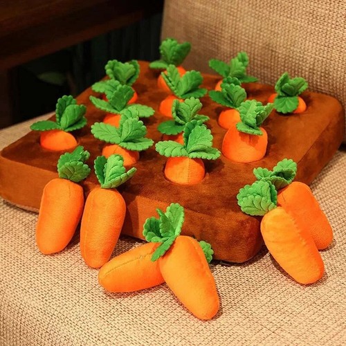Dog carrot game plush toy - dog,