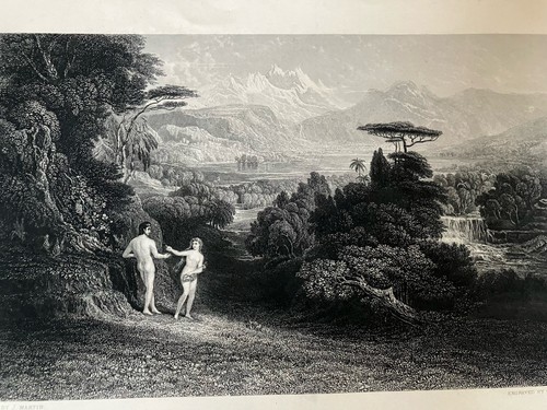 Antique john martin engraving - antique,