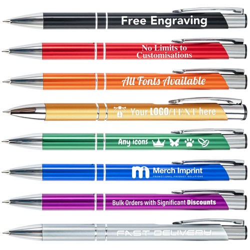 Personalised pens 500 - personalised, bulk