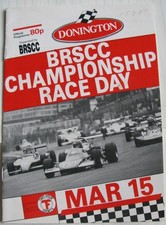 DONINGTON 15 Mar 1987 BRSCC CHAMPIONSHIP RACE DAY Car Races Official Programme