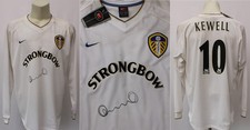 2000-02 Official Leeds United Home Shirt Signed by Harry Kewell No.10 with COA