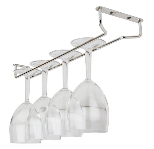 Chrome glass hanger wine - hanger,