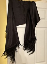 Vintage Black Linea Stole Wrap