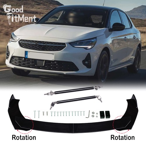 Glossy black front bumper lip - glossy,