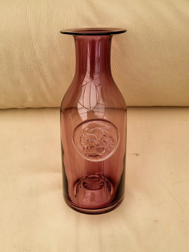 Tall dartington amethyst vase - dartington,
