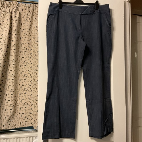 George blue linen - linen, blend