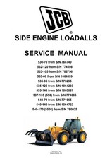 JCB 540-170 (5508 FROM S/N 780925) SERVICE WORKSHOP MANUAL- SIDE ENGINE LOADALL